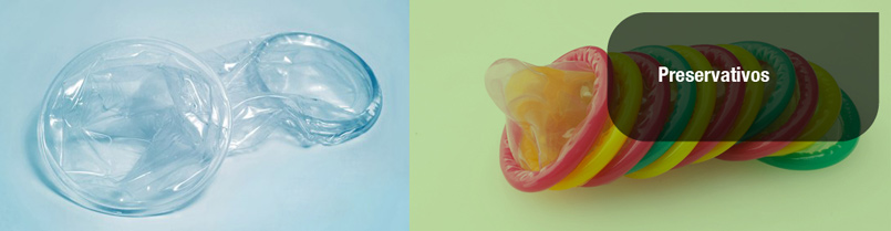 Preservativo masculino e feminino